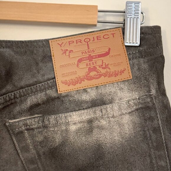 Y/Project Black Y Belt Arc Jeans - Picture 8 of 14